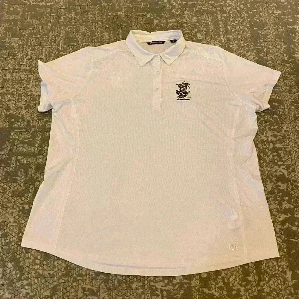 Wichita State Shockers Women’s Cutter&Buck polo shirt size 3XL color White